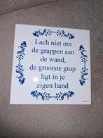 Delftsblauw tegel 15x15 cm, Ophalen of Verzenden, Zo goed als nieuw