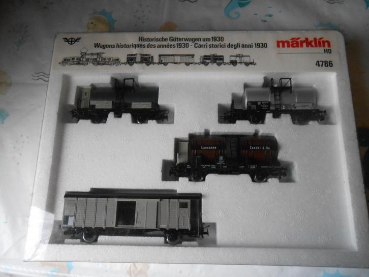 Märklin 4786 historische goederenwagon set Zwitserland, Hobby en Vrije tijd, Modeltreinen | H0, Nieuw, Treinset, Wisselstroom