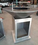 Grillring, vuurschaal,plancha, ronde barbecue, Tuin en Terras, Houtskoolbarbecues, Ophalen, Nieuw, Met accessoires