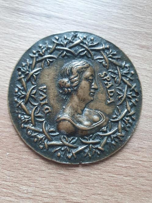 Zeldzame Italië medaille "Diva Spada di Faenza" 1670, Postzegels en Munten, Penningen en Medailles, Overige materialen, Ophalen of Verzenden