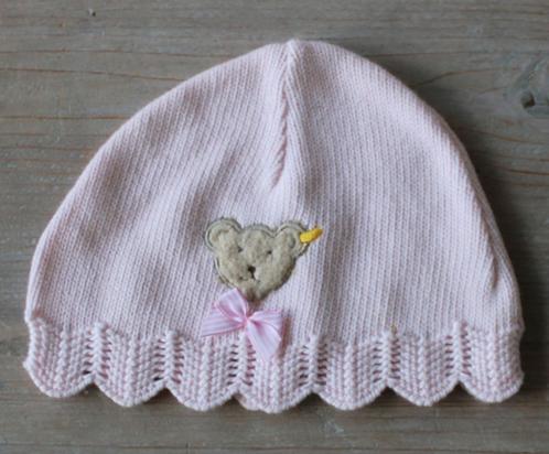 Babymutsje / newborn mutsje van Steiff, Kinderen en Baby's, Babykleding | Mutsen, Sjaals en Wanten, Zo goed als nieuw, Muts, Meisje