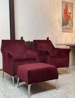 Leolux Mayuro fauteuil met hocker SALE, Huis en Inrichting, Fauteuils, Ophalen, Nieuw, Stof