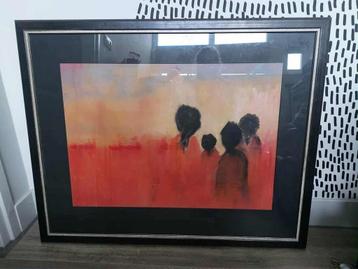 Kamphuis Schilderij - Familie in rood beschikbaar voor biedingen