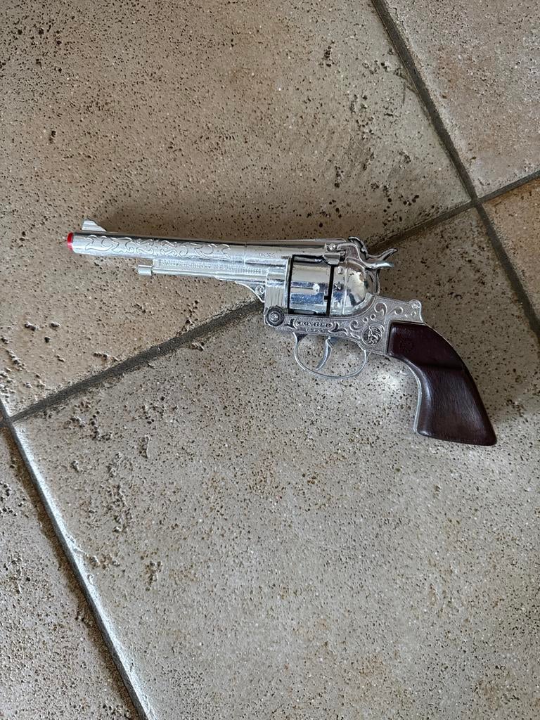 Speelgoed revolver - Zilverkleurig, Ophalen of Verzenden, Zo goed als nieuw, Jongen of Meisje