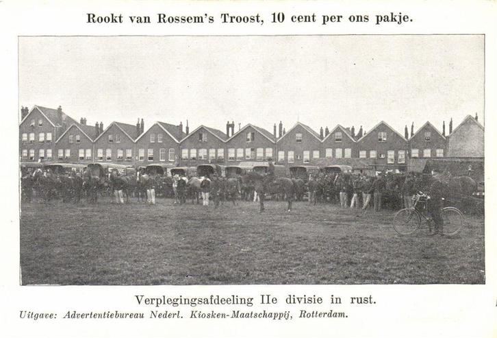 Verplegingsafdeling IIe divisie in rust. - ongelopen, Verzamelen, Ansichtkaarten | Nederland, Ongelopen, Noord-Brabant, Voor 1920