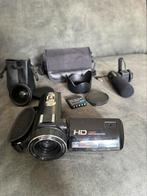 DVC HD camcorder + microfoon, groothoeklens, tas & meer!, Overige merken, Full HD, Ophalen of Verzenden, Zo goed als nieuw