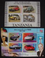 - 558 - 2 Blokken met Automobielen en de Tomaso's., Verzenden, Gestempeld, Auto's