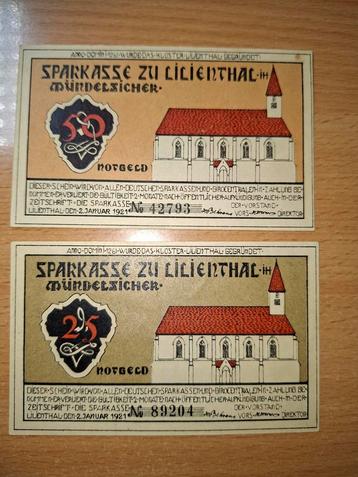 Duits Notgeld Lilienthal Noodgeld  beschikbaar voor biedingen