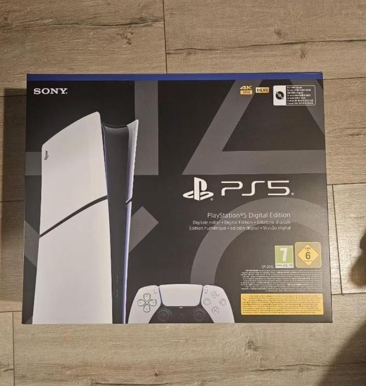 (Ongeopend) Nieuwe PlayStation 5 Digital Edition 1 Terabyte, Spelcomputers en Games, Spelcomputers | Sony PlayStation 5, Nieuw