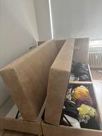 Double Bed with Storage – 140x200 cm – Includes Topper Only, Huis en Inrichting, Tweepersoons, Zo goed als nieuw, 200 cm, Hout