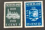 Nederland 1939 - NVPH 325-326 -100 jaar Spoorwegen Nederland, Postzegels en Munten, Verzenden, T/m 1940