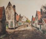 Lucien Dasselborne (Frans/Belgisch, 1873-1952) - Geplaveide, Ophalen of Verzenden