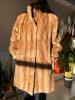 Vintage bruine bisam bontjas (echt bont) maat M, Ophalen of Verzenden, Zo goed als nieuw, Maat 38/40 (M), Bruin