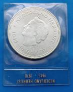 10 Gulden 1970 - ‘Nederland Herrijst’ proof UNC in seal, Koningin Juliana, Zilver, 10 gulden, Verzenden