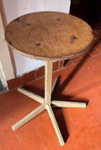Vintage industrieel plantentafeltje / krukje, Huis en Inrichting, Ophalen, Hout