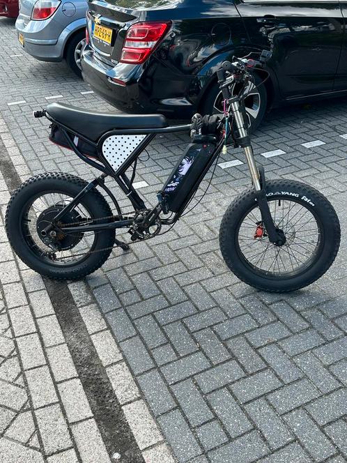 Elektrische Fatbike, Fietsen en Brommers, Elektrische fietsen, Gebruikt, Overige merken, Minder dan 47 cm, 30 tot 50 km per accu