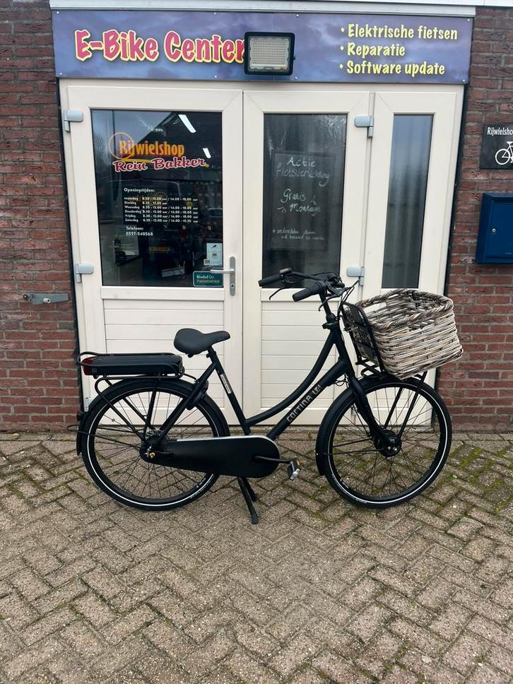 In nieuwstaat cortina e- u4 dames 59 cm 7 vers 400 wh accu, Fietsen en Brommers, Fietsen | Dames | Damesfietsen, Zo goed als nieuw