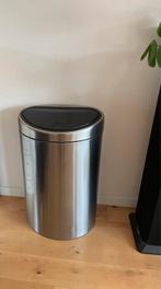 Brabantia Touch Bin Prullenbak afvalbak 40 l RVS MATT STEEL, Rvs, 40 liter of meer, Gebruikt, Ophalen of Verzenden