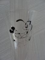 Slank glas met afbeelding van Mickey Mouse en Goofy, Verzamelen, Glas en Borrelglaasjes, Ophalen of Verzenden, Zo goed als nieuw