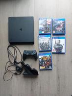 PS4 Slim 1tb + Controller + Games, Met games, Ophalen of Verzenden, Zo goed als nieuw, 1 TB