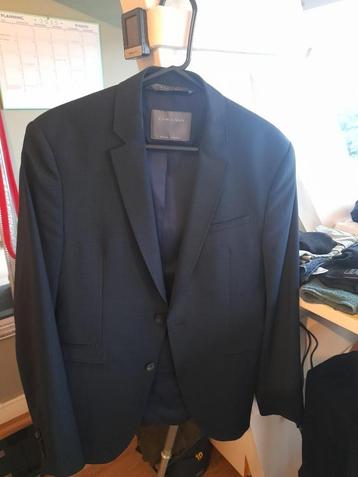 Navy Blue Checkered Summer Blazer beschikbaar voor biedingen
