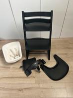 Stokke Trip Trap Orgineel Zwart Compleet, Kinderen en Baby's, Kinderstoelen, Ophalen, Zo goed als nieuw, Meegroeistoel, Stoelverkleiner