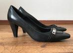 Zwarte leren schoenen op hoge hakken. Esprit. Maat 37, Zwart, Ophalen of Verzenden, Zo goed als nieuw, Schoenen met hoge hakken