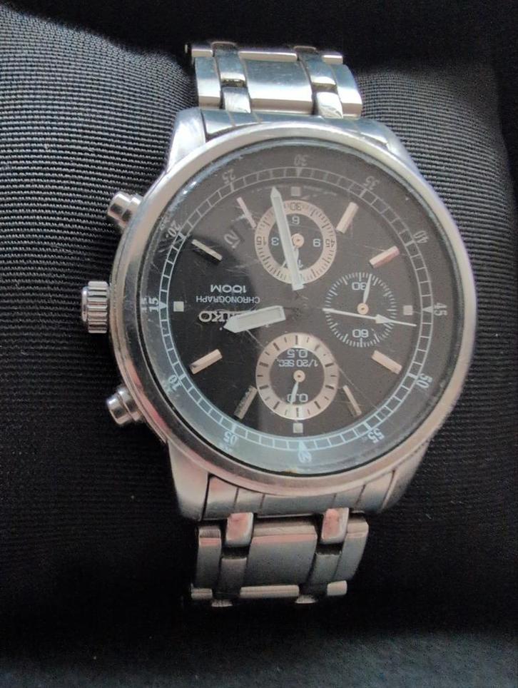 Seiko Chronograph Horloge - Opknapper, Sieraden, Tassen en Uiterlijk, Horloges | Heren, Gebruikt, Polshorloge, Seiko, Staal, Staal