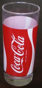 Recht rood Coca-Cola glas tekst 2x Coca Cola 1x Coke met wit, Verzamelen, Glas en Borrelglaasjes, Verzenden, Nieuw, Bierglas