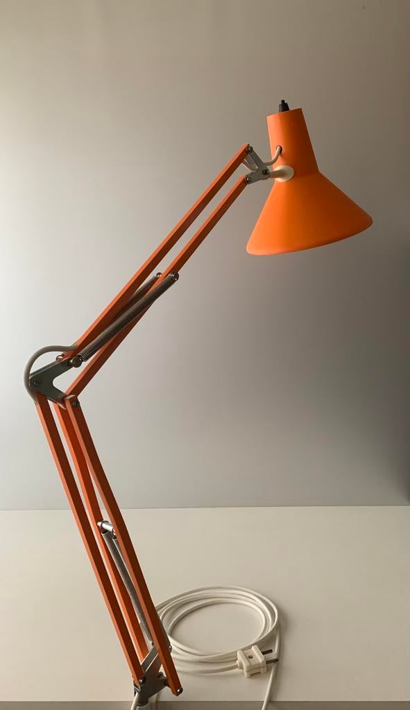 Lyfa arbejdslampe 70s Denmark silence of the lamps, Gebruikt, Mid century modern vintage design, Ophalen of Verzenden, Metaal