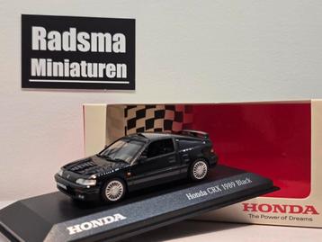 Honda CR-X Coupe dohc - 1:43 Minichamps dealerpack beschikbaar voor biedingen