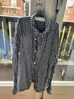 Blauw wit geblokt overhemd Mango maat 164, Kinderen en Baby's, Kinderkleding | Maat 164, Overhemd of Blouse, Mango, Ophalen of Verzenden