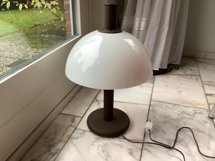 Vintage Dijkstra  mushroom lamp,Paddestoellamp Groot Model, Huis en Inrichting, Lampen | Tafellampen, Gebruikt, Kunststof, Metaal