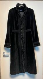 Fluweel Herfst/Winterjas - Maat S, Ophalen of Verzenden, Zo goed als nieuw, Maat 36 (S), Zwart
