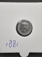 10 cent 1881 Koning Willem III, Koning Willem III, Zilver, Ophalen of Verzenden, 10 cent