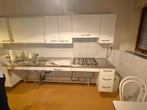 Hoog-laag keuken, Huis en Inrichting, Keuken | Complete keukens, Ophalen, Gebruikt, Wit, Enkelwandige keuken