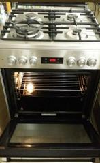 Beko gasfornuis RVS ongeveer 9 maandag oud zo goed als nieuw, Witgoed en Apparatuur, Zo goed als nieuw, Gas, 85 tot 90 cm, 4 kookzones