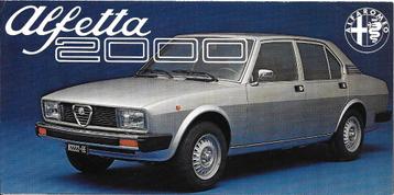 ALFA ROMEO ALFETTA 2000 beschikbaar voor biedingen