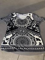 Blauw/witte Comma top, maat 40, Maat 38/40 (M), Comma, Zo goed als nieuw, Korte mouw