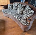 Rotan bank, ronde vorm, goede staat, Huis en Inrichting, Banken | Sofa's en Chaises Longues, Ophalen, 150 tot 200 cm, Driepersoons