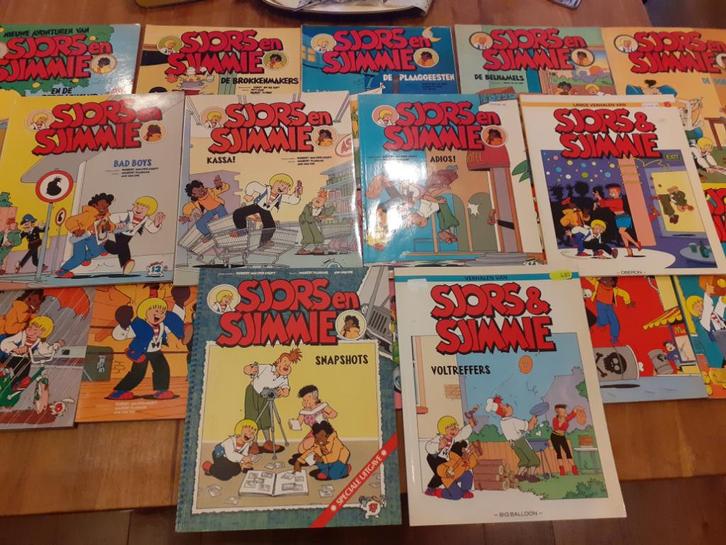 Sjors & Sjimmie - Robert van de Kroft - 11 stripboeken, Boeken, Stripboeken, Zo goed als nieuw, Meerdere stripboeken, Ophalen of Verzenden