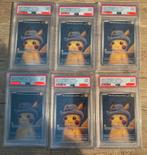 6x Pikachu grey felt hat van gogh psa 9., Ophalen of Verzenden, Zo goed als nieuw, Losse kaart