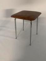 Vintage krukje chroom/ leer, Ophalen of Verzenden, Gebruikt, Overige materialen