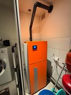 Pelletketel + 400L buffervat, Ophalen, Gebruikt, Pelletkachel, Vrijstaand