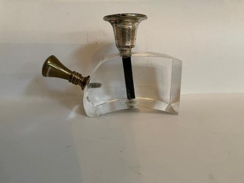 Prachtige design kandelaar. Van perspex met vintage details, Antiek en Kunst, Kunst | Designobjecten, Ophalen