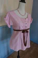 prachtige roze top Bershka Sailor valt als xs, Zo goed als nieuw, Korte mouw, Roze, Maat 34 (XS) of kleiner