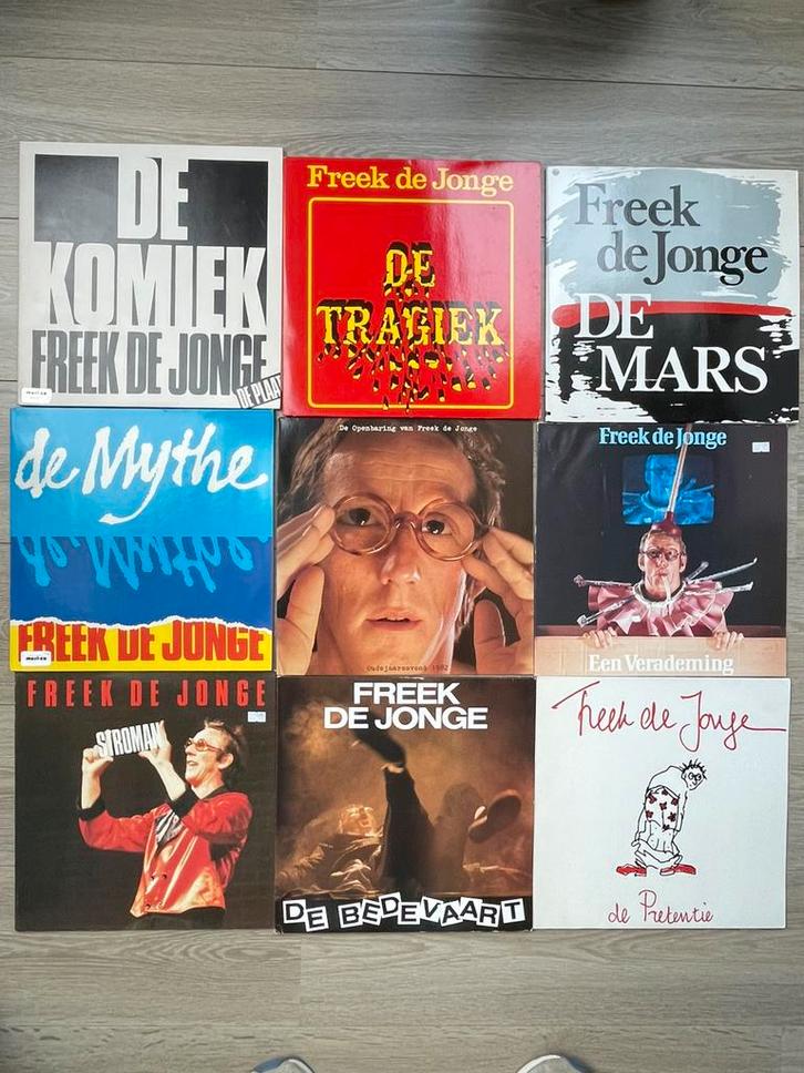 9 vinyl albums Freek de Jonge conferances, Cd's en Dvd's, Vinyl | Nederlandstalig, Zo goed als nieuw, Overige genres, Overige formaten