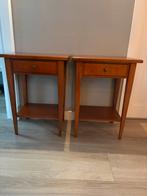 Massief kersenhouten nachtkastjes, Huis en Inrichting, Ophalen, Gebruikt, 70 cm of minder, Tweepersoons
