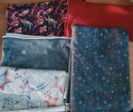 Pakket D coupon stoffen stetren en dieren, Overige kleuren, 120 cm of meer, Ophalen of Verzenden, Zo goed als nieuw