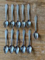 10x Vintage Gero Zilmeta visgraat advocaat likeurlepeltjes, Antiek en Kunst, Ophalen of Verzenden